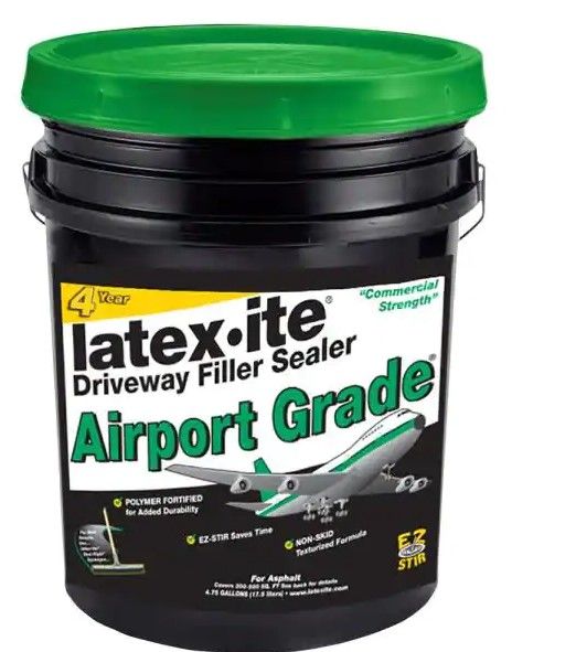 Photo 1 of Latex-ite 4.75 Gal. Airport Grade Asphalt Driveway Filler Sealer