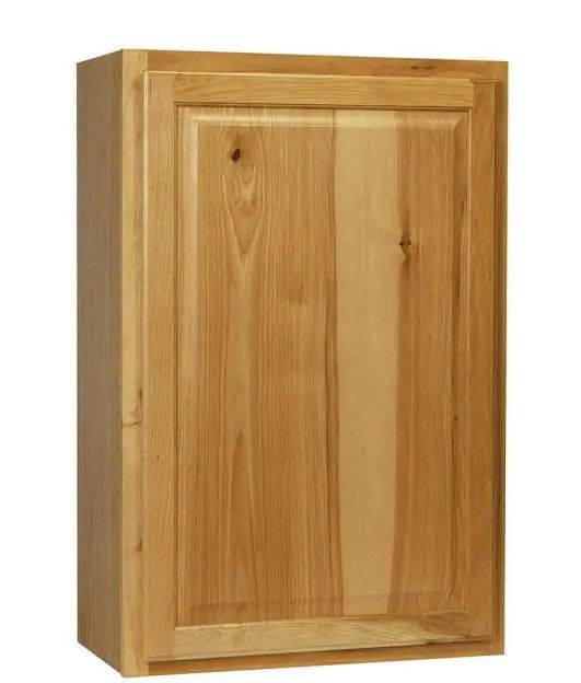 Photo 1 of 
Hampton Bay Hampton Assembled 24x36x12 in. Wall Kitchen Cabinet in Natural Hickory
