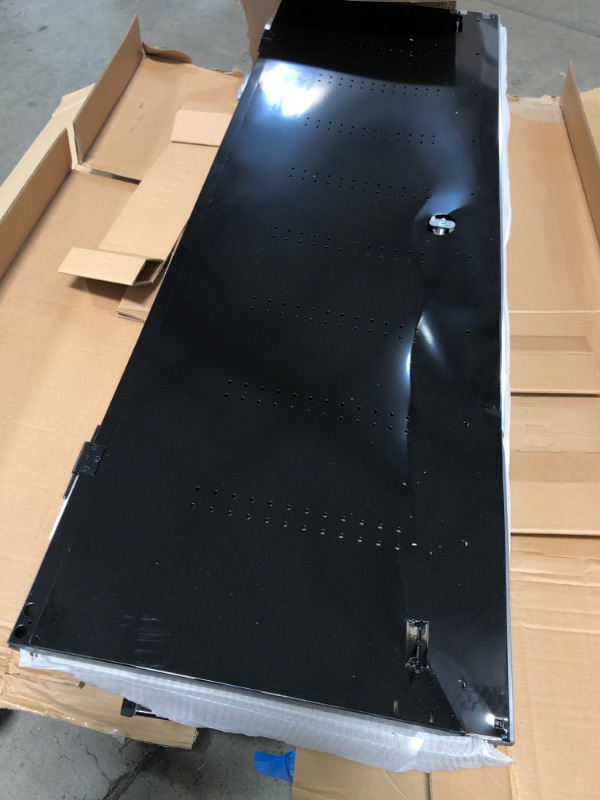 Photo 1 of parts only !! Husky Ready-to-Assemble 24-Gauge Steel Freestanding Garage Cabinet in Black (48 in. W x 72 in. H x 18 in. D)
