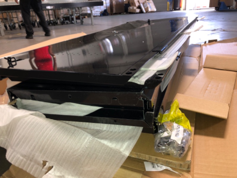 Photo 1 of parts only !! Husky Ready-to-Assemble 24-Gauge Steel Freestanding Garage Cabinet in Black (48 in. W x 72 in. H x 18 in. D)
