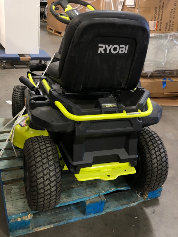 Photo 14 of RYOBI 48V Brushless 30 in. 50 Ah Battery Electric Rear Engine Riding Mower