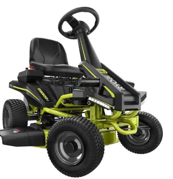 Photo 1 of RYOBI 48V Brushless 30 in. 50 Ah Battery Electric Rear Engine Riding Mower