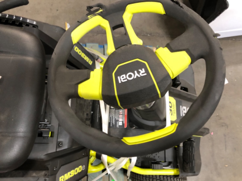 Photo 6 of RYOBI 48V Brushless 30 in. 50 Ah Battery Electric Rear Engine Riding Mower