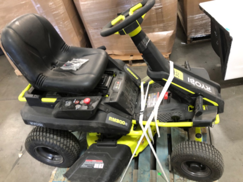 Photo 7 of RYOBI 48V Brushless 30 in. 50 Ah Battery Electric Rear Engine Riding Mower