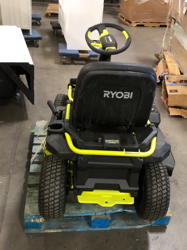 Photo 18 of RYOBI 48V Brushless 30 in. 50 Ah Battery Electric Rear Engine Riding Mower