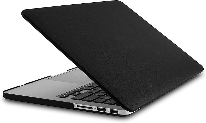 Photo 1 of KECC Compatible with MacBook Pro 13 inch Case 2019-2016 Touch Bar A2159 A1989 A1706 A1708 Italian Leather Hard Shell + Keyboard Cover + Sleeve + Screen Protector + Dust Cloth (Black Leather)