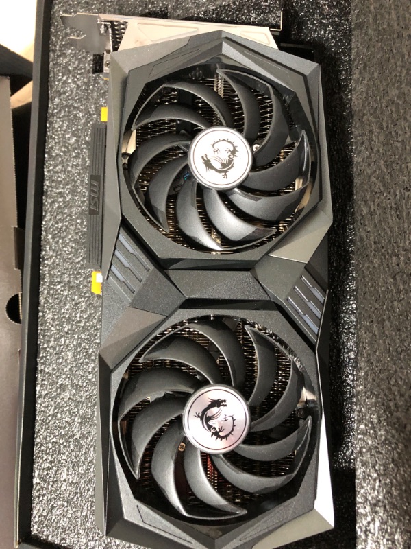 Photo 2 of MSI Gaming GeForce RTX 3060 Ti LHR 8GB GDRR6 256-Bit HDMI/DP Nvlink Torx Fan 4 RGB Ampere Architecture OC Graphics Card (RTX 3060 Ti Gaming X 8G LHR)