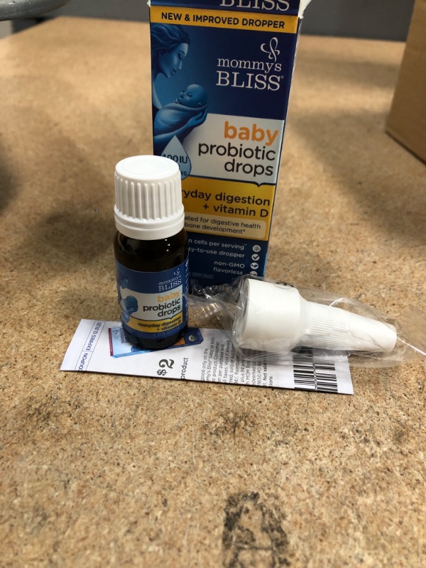 Photo 2 of *EXPIRES July 2023*
Mommy's Bliss Baby Probiotic Drops + Vitamin D 0.34 Fl Oz
