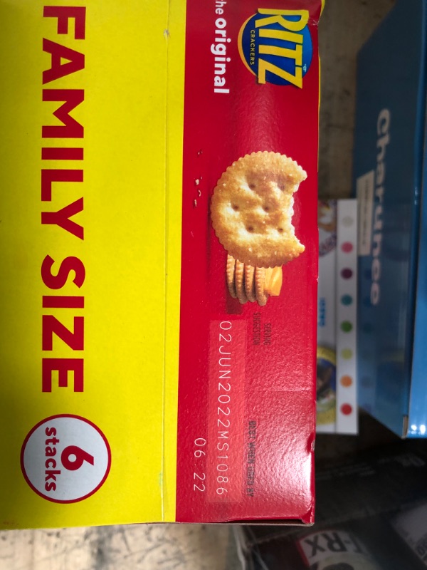 Photo 2 of **** FOOD BUNDLE*** SOLD AS IS*** NO RETURNS*** NO REFUNDS***
2 Easy Cheese Cheddar Cheese Snack, 8 oz CANS(8/31/22) AND RITZ Original Crackers, Family Size, 20.5 oz(6/2/22)