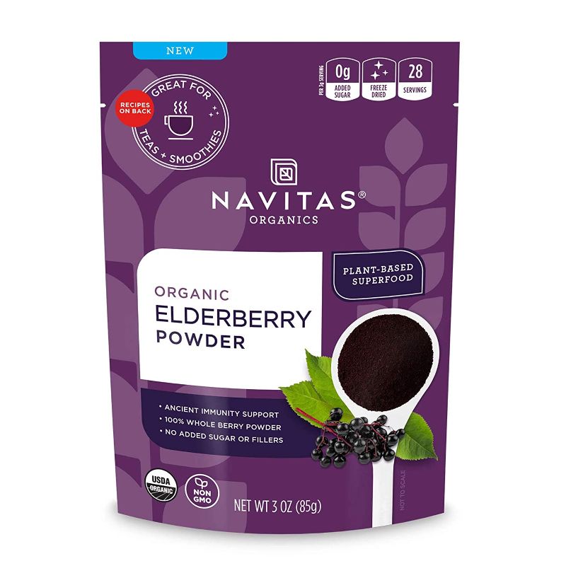 Photo 1 of 3  Navitas Organics Elderberry Powder, 3oz Bag, 28 Servings — Organic, Non-GMO, 100% Whole Elderberry Powder for Immune Support
**BEST BY 6/16/22***