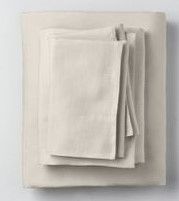 Photo 1 of 3 pack Full Linen Blend Sheet Set belgian - Threshold  54in x 75in x 16in 
