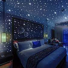 Photo 1 of 2 Glow in The Dark Stars Stickers for Ceiling and Wall, 332 Glowing Stars & Dots 3D Realistic Decals Decorations, Kids Bedroom Decor for Boys and Girls
