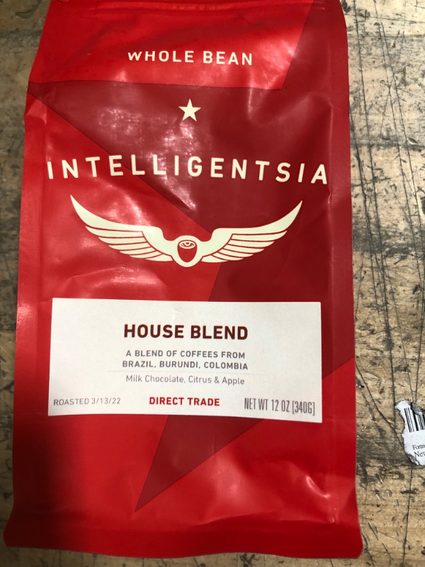 Photo 2 of *** NO RETURNS*** NO REFUNDS***
Intelligentsia Coffee, Light Roast Whole Bean Coffee - House Blend 12 Ounce Bag with Flavor Notes of Milk Chocolate, Citrus and Apple
***bb 6/11/22***