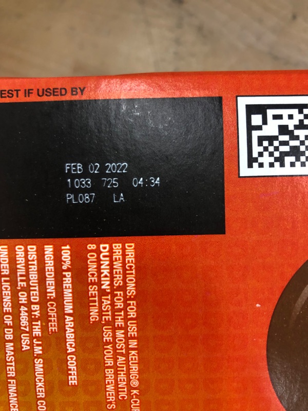 Photo 3 of *** NO RETURNS*** NO REFUNDS***
Dunkin' Original Blend, Medium Roast, Keurig K-Cup Pods - 22ct *** expired 2/2022***