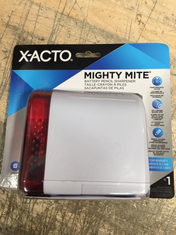 Photo 2 of X-ACTO Mighty Mite Battery-Operated Pencil Sharpener Color May Vary 1 Count