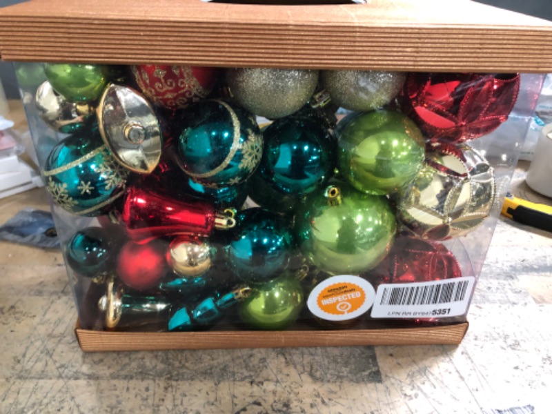 Photo 2 of **stock photo for reference only**
Christmas Balls Ornaments, 50 Pcs
