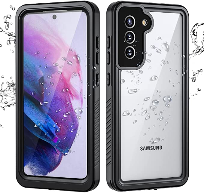 Photo 1 of Samsung Galaxy S21  Case with Built-in Screen Protector Dustproof Shockproof Drop Proof Phone Case, Rugged Full Body Protective Cover for Samsung Galaxy S21 FE 5G 6.4" Black
