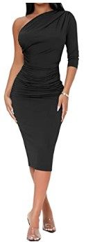 Photo 1 of HipGlamp Women's Fashion Bodycon V Neck Dresses Short Sleeve Club Ruffle Pencil Party Dress
SIZE 2XL