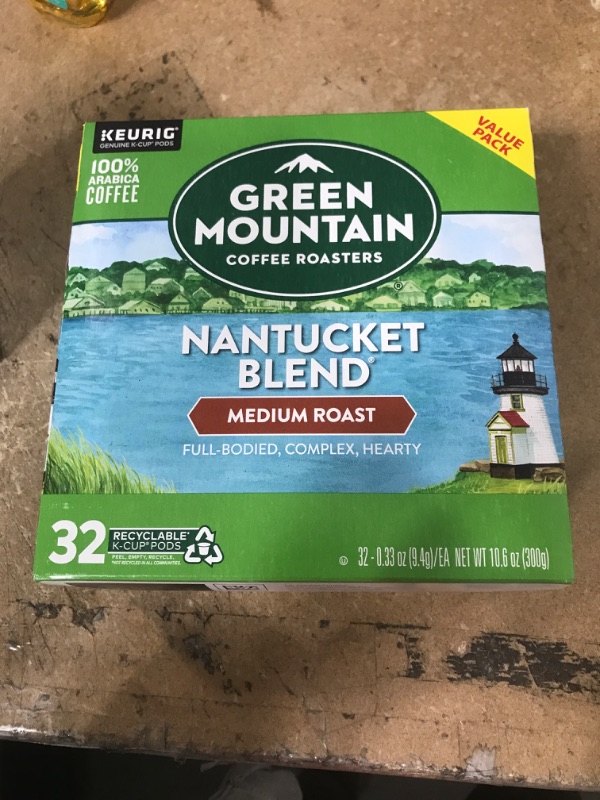 Photo 2 of ** EXP: 13 DEC 2023 **   ** NON-REFUNDABLE **   ** SOLD AS IS **
Green Mountain Coffee Roasters Nantucket Blend, Single-Serve Keurig K-Cup Pods, Medium Roast Coffee, 32 Count
