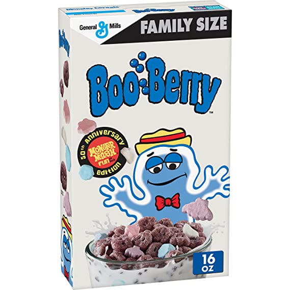 Photo 1 of ** EXP: 15 MAY 2022 ***    ** NON-REFUNDABLE **   ** SOLD AS IS **  ** SEST OF 7 *General Mills Cereals Boo Berry Cereal, 16 oz
*
