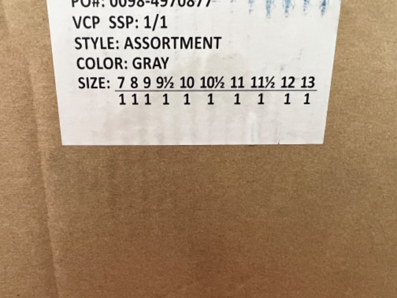 Photo 2 of 10pcks of Men's S Sport by Skechers Grahm Sneakers - Gray // 1 pair of size 7// 1 pair of size 8 // 1 pair of size 9 // 1 pair of size 9 1/2 // 1 pair of size 10 // 1 pair of size 10 1/2 // 1 pair of size 11 // 1 pair of size 11 1/2 // 1 pair of size 12 /