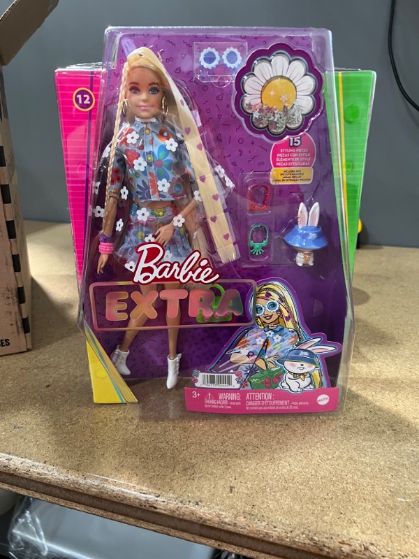 Photo 2 of 4pcks of Barbie Extra Doll and Pet #12 - Floral 2-Piece Outfit

