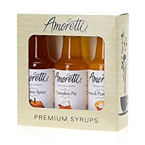 Photo 1 of ****NON REFUNDABLE**** EXP DT 04/20/2024 Amoretti Premium Syrups Pumpkin 3 Pack (50ml) (2 PACKS) AND EXP DT 01/2022 Nerds & Laffy Taffy Halloween Variety Pack, 40 Ounce
