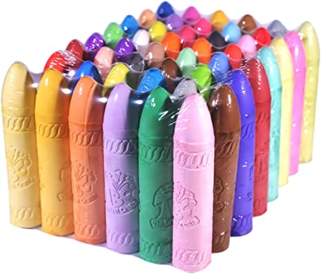 Photo 1 of ****GREAT FOR SUMMER!!!!**** TBC The Best Crafts Sidewalk Chalk Set, 48 Pcs Artist Chalks, Bright Colors, Washable, Non-Toxic Chalk For Kids, Ideal Outdoor Jumbo Chalks For Pavement, Garden, Playground, School