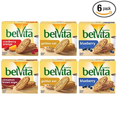 Photo 1 of ***** NON REFUNDABLE**** EXP DT 6/24/2022 belVita Breakfast Biscuits Variety Pack, 4 Flavors, 6 Boxes of 5 Packs (4 Biscuits Per Pack) - 2 boxes