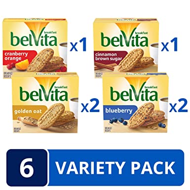 Photo 1 of ***** NON REFUNDABLE**** EXP DT 06/24/2022
belVita Breakfast Biscuits Variety Pack, 4 Flavors, 6 Boxes of 5 Packs (4 Biscuits Per Pack) - 2 BOXES