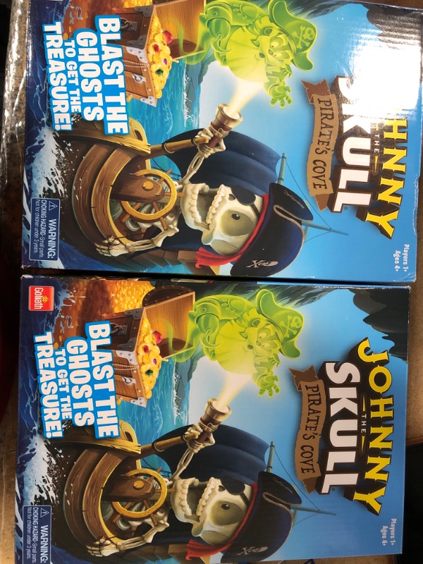 Photo 1 of 2- Johnny The Skull Pirate's Cove - Blast The Ghosts to Get The Treasure Game by Goliath