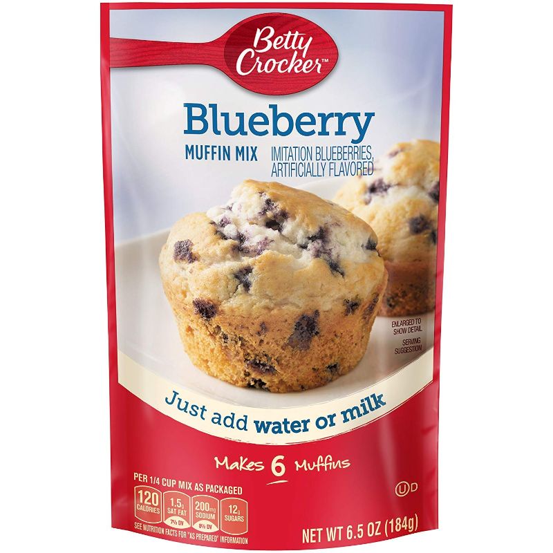 Photo 1 of ***EXP 12/07/22***(9PACKS)***_**** BUNDLE OF FOOD*** SOLD AS IS*** NO RETURNS*** NO REFUNDS***Betty Crocker Blueberry Muffin Mix 6.5oz Pouch (Pack of 9)