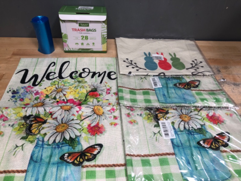 Photo 1 of **** BUNDLE*** SOLD AS IS*** NO RETURNS*** NO REFUNDS***
INCLUDE BAGS FOR SPRING/SUMMER GARD, AND KITCHEN TRASH BAGS