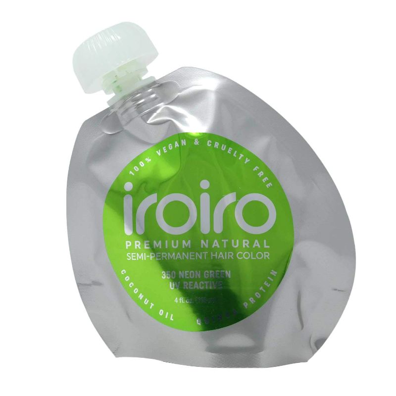 Photo 1 of ***3 PACKS***IROIRO Premium Natural Semi-Permanent Hair Color 350 Neon Green (4oz)