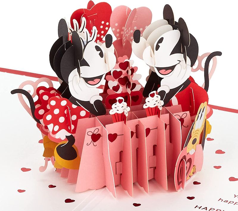 Photo 1 of 2 Hallmark Signature Paper Wonder Pop Up Valentines Day Card for Husband, Wife, Boyfriend, Girlfriend (Mickey & Minnie)
