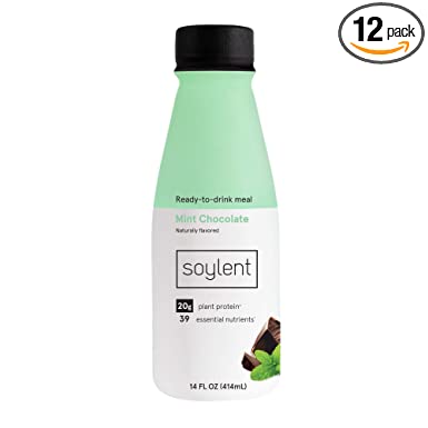 Photo 1 of *EXPIRES Nov 2022 - NONREFUNDABLE*
Soylent Complete Nutrition Gluten-Free Vegan Protein Meal Replacement Shake, Mint Chocolate, 14 Oz, 12 Pack
