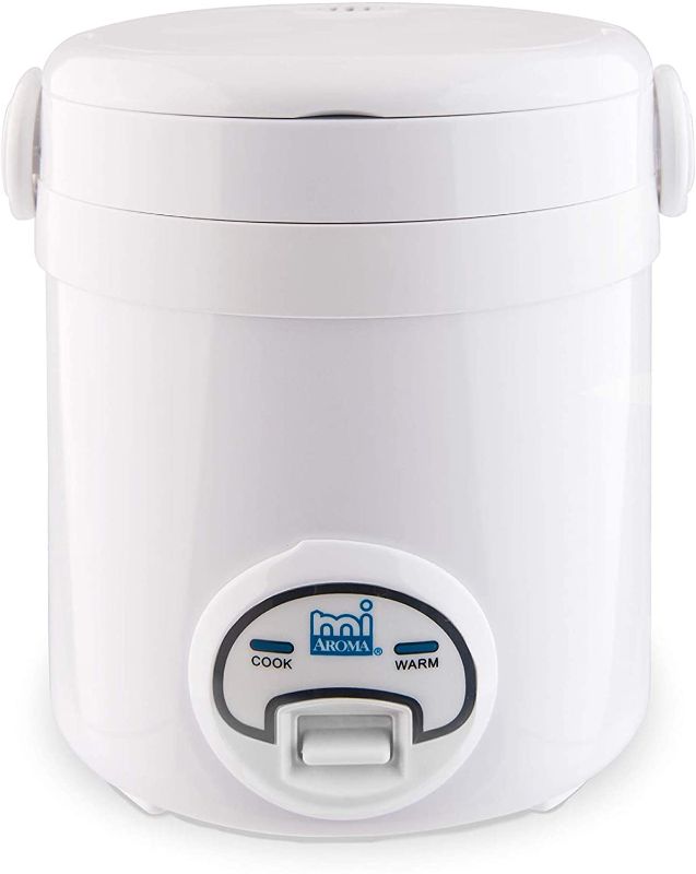 Photo 1 of Aroma Housewares MI 3-Cup (Cooked) (1.5-Cup UNCOOKED) Cool Touch Mini Rice Cooker,White