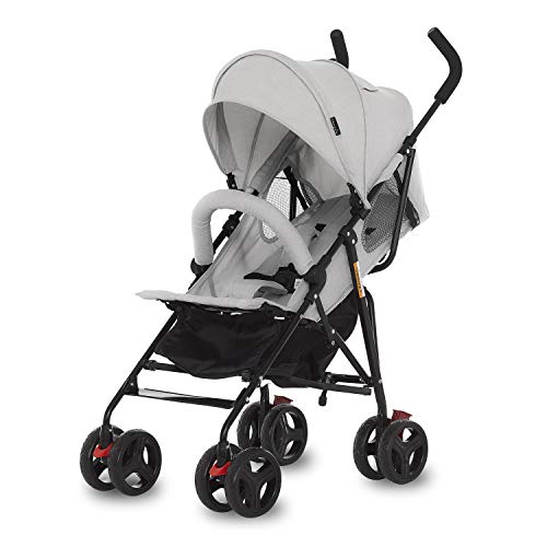 Photo 1 of Dream On Me Vista Moonwalk Stroller Lightweight Infant Stroller with Compact Fold Multi-Position Recline Canopy with Sun Visor Perfect for Traveling & Theme Parks, Light Grey
