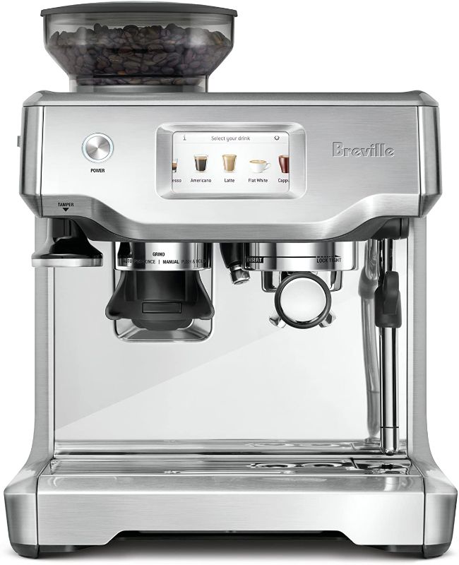 Photo 1 of **coffee bean resevoir broken,  **
Breville BES880BSS Barista Touch Espresso Machine, Brushed Stainless Steel
