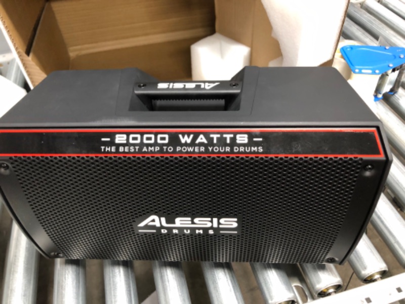 Photo 2 of **unable to test, missing power cord**
Alesis Strike Amp 8 - 2000-Watt Drum Amplifier Speaker for Electronic Drum Sets With 8-Inch Woofer, Contour EQ and Ground Lift Switch
