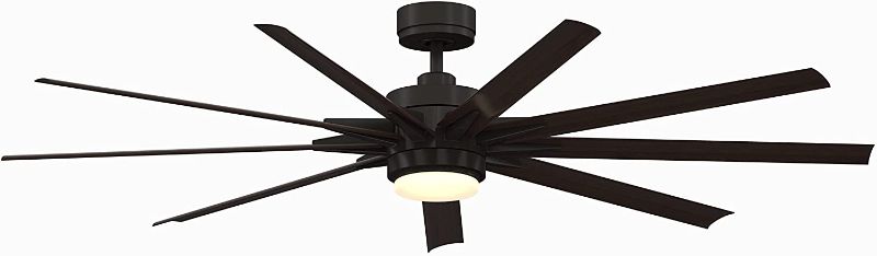 Photo 1 of **MISSING BLADE**
Fanimation MAD8152DZW Indoor/Outdoor Custom Ceiling Fan Motor-Dark Bronze, with LED, Light Kit
