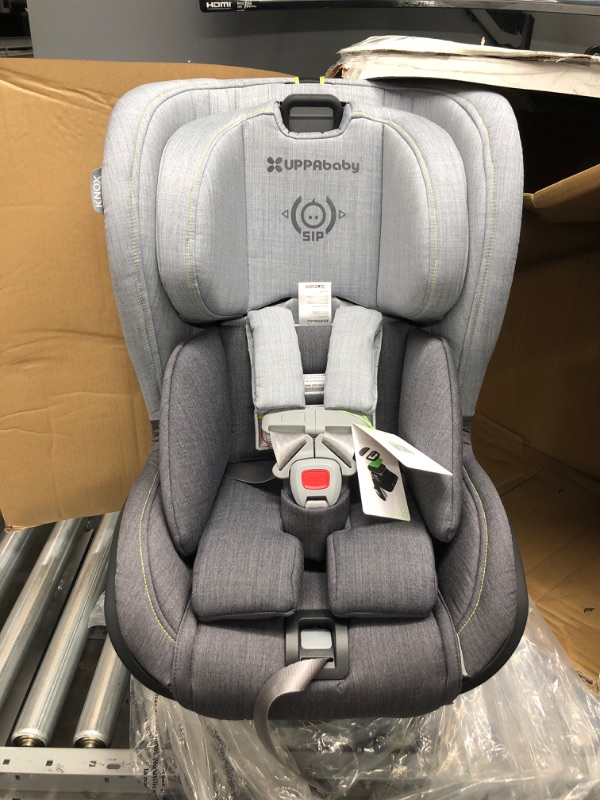 Photo 2 of Knox Convertible Car Seat - Jordan (Charcoal mélange with Citron Accent) Wool Version
