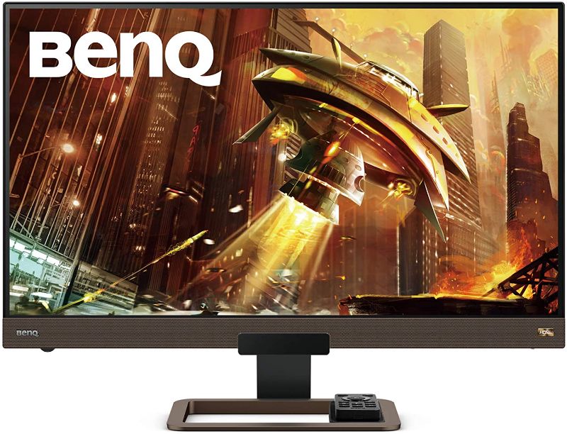 Photo 1 of BenQ MOBIUZ EX2780Q 27" QHD 1440p 144Hz IPS Gaming Monitor | FreeSync Premium | HDRi |USB-C?Remote Control?2.1 Channel Sound 5W subwoofer? Eye-Care
