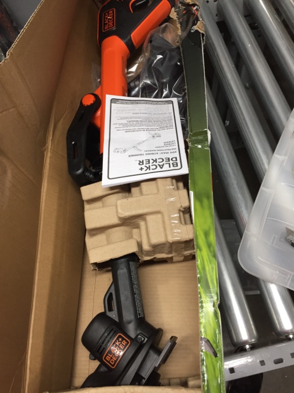 Photo 2 of ***PARTS ONLY*** BLACK+DECKER 12 in. 20V MAX Lithium-Ion Cordless String Trimmer with (2) 1.5Ah Batteries and Charger Included