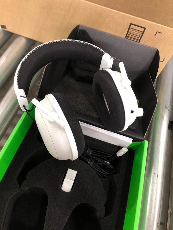 Photo 2 of Razer BlackShark V2 PRO - Headset - Full Size - 2.4 GHz - Wireless Wired - 3.5 Mm Jack - Noise Isolating - White
