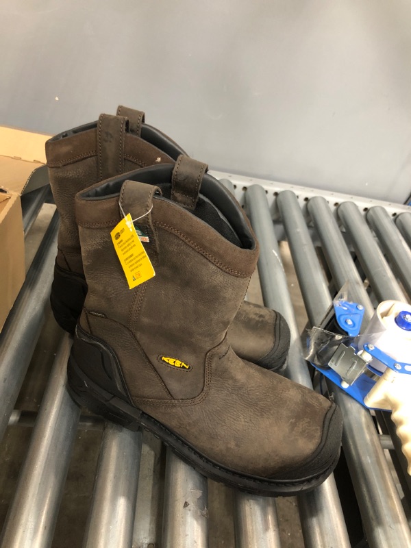 Photo 3 of KEEN Utility Men's CSA Philadelphia Wellington High Composite Toe Waterproof Puncture Resistant Pull On Work Boot
 
SIZE: 11