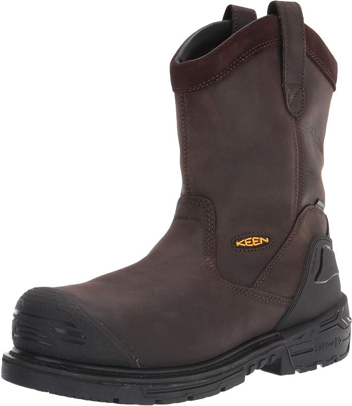 Photo 1 of KEEN Utility Men's CSA Philadelphia Wellington High Composite Toe Waterproof Puncture Resistant Pull On Work Boot
 
SIZE: 11