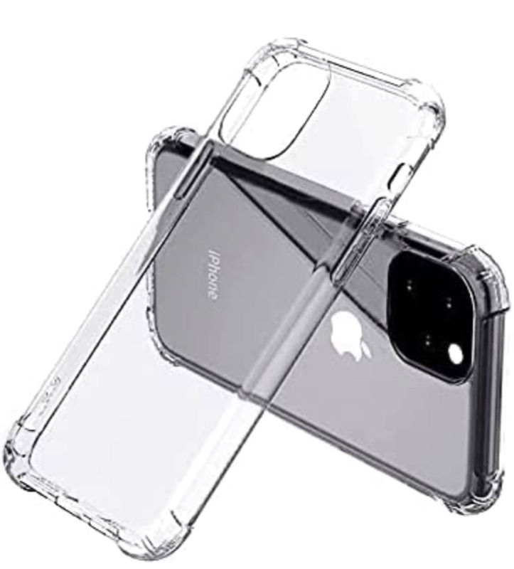 Photo 1 of Pomufa Clear Case for iPhone 13 2021,Shockproof 360 Full Body Protection Hard Shell + 4 Corners Soft TPU Rubber Cover Bumper 6.1 inches - Clear 2 pack 