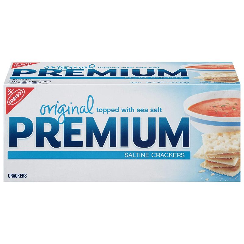 Photo 1 of ***NON-REFUNDABLE**
BEST BY 6/4/22
Premium Original Saltine Crackers, 16 oz - PACK OF 3