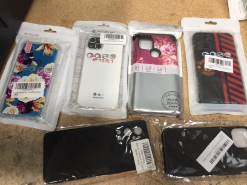 Photo 1 of MISCELLANEOUS BUNDLE OF PHONE CASES DIFFERENT COLORS/SIZES 